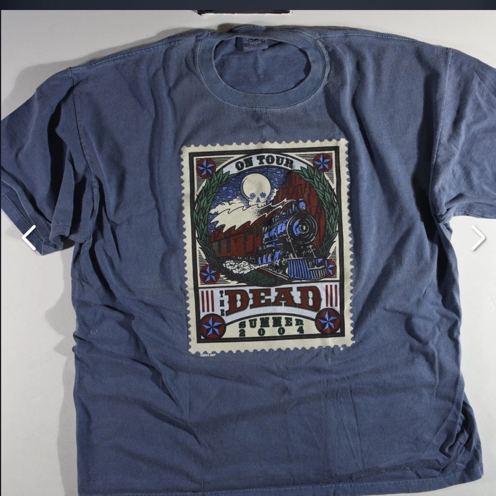 The Dead, 2004 Summer Tour, original t-shirt. Blueish/grey-XL